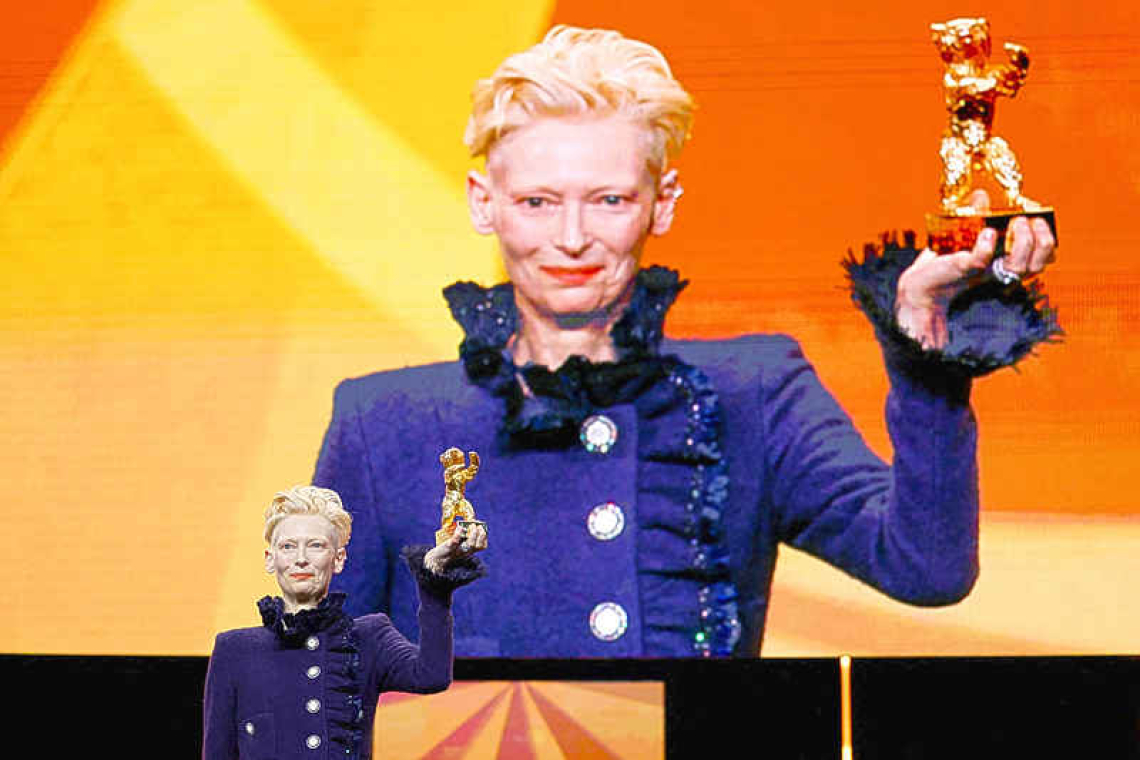 Swinton rails against the inhumane on  Berlin Film Festival's opening night